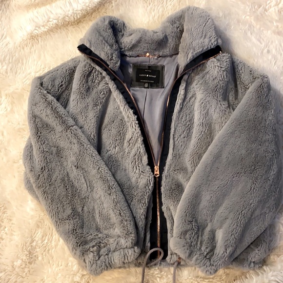 Lucky Brand faux fur jacket NWOT - Picture 3 of 5